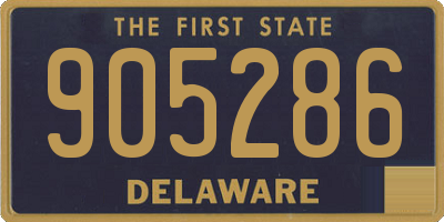 DE license plate 905286