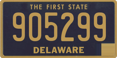 DE license plate 905299