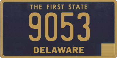 DE license plate 9053