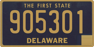 DE license plate 905301