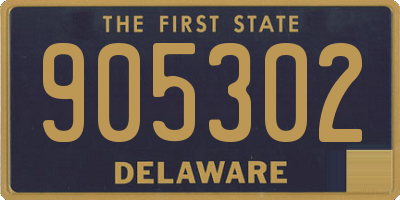 DE license plate 905302