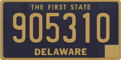 DE license plate 905310