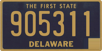 DE license plate 905311