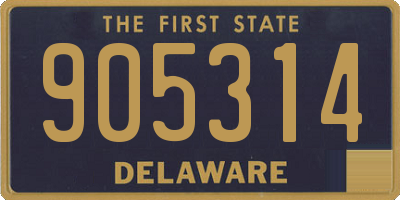 DE license plate 905314