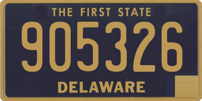 DE license plate 905326