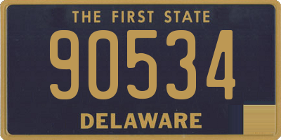 DE license plate 90534
