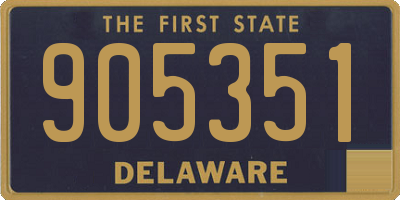 DE license plate 905351