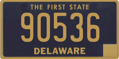 DE license plate 90536