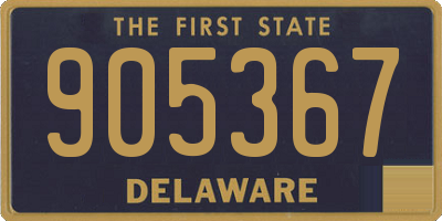 DE license plate 905367