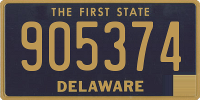 DE license plate 905374