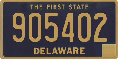 DE license plate 905402