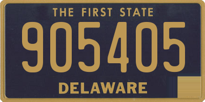 DE license plate 905405