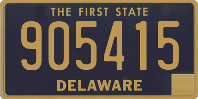 DE license plate 905415
