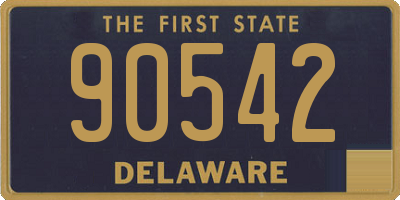 DE license plate 90542