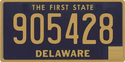 DE license plate 905428