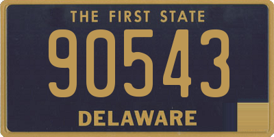 DE license plate 90543