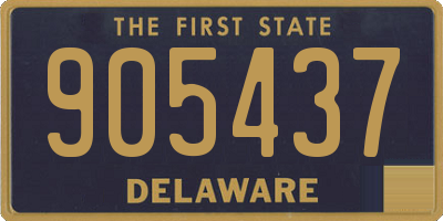 DE license plate 905437