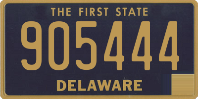 DE license plate 905444