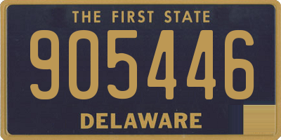 DE license plate 905446
