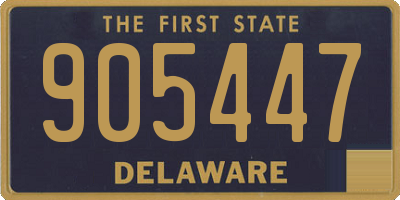 DE license plate 905447