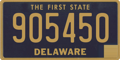 DE license plate 905450