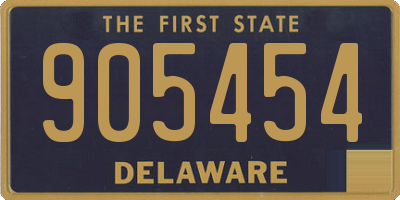 DE license plate 905454