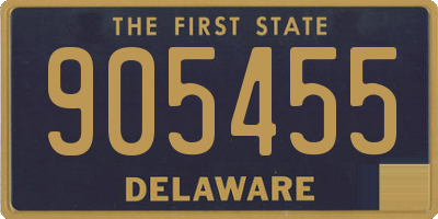 DE license plate 905455