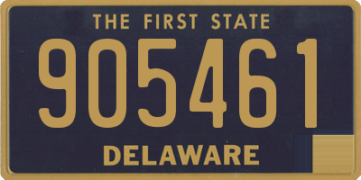 DE license plate 905461