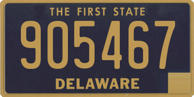 DE license plate 905467
