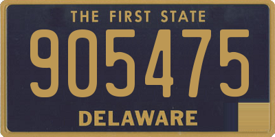 DE license plate 905475