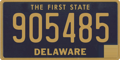 DE license plate 905485