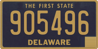 DE license plate 905496