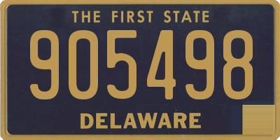 DE license plate 905498