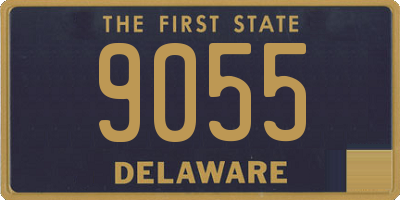 DE license plate 9055