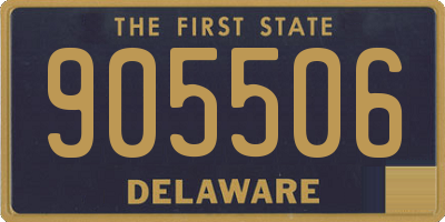DE license plate 905506