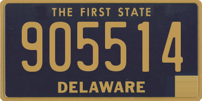 DE license plate 905514