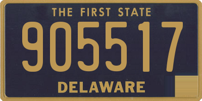DE license plate 905517
