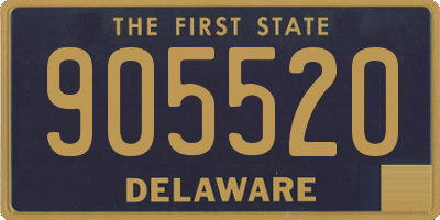 DE license plate 905520
