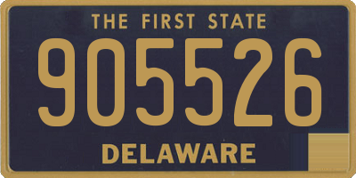 DE license plate 905526