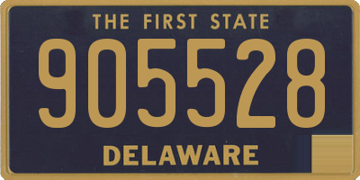 DE license plate 905528