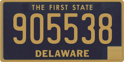 DE license plate 905538