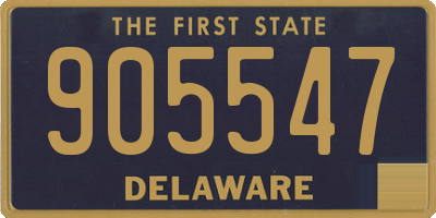 DE license plate 905547