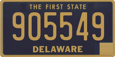 DE license plate 905549