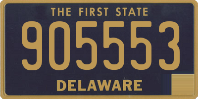 DE license plate 905553