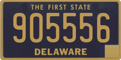 DE license plate 905556