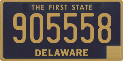 DE license plate 905558