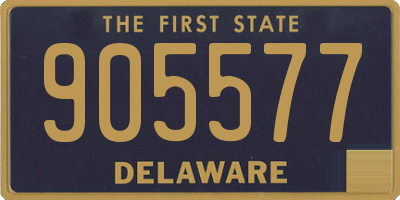 DE license plate 905577