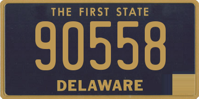 DE license plate 90558