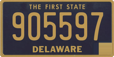 DE license plate 905597