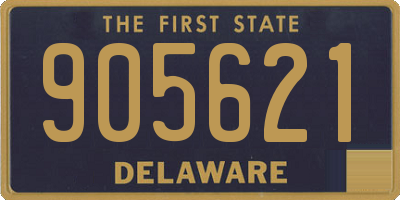 DE license plate 905621